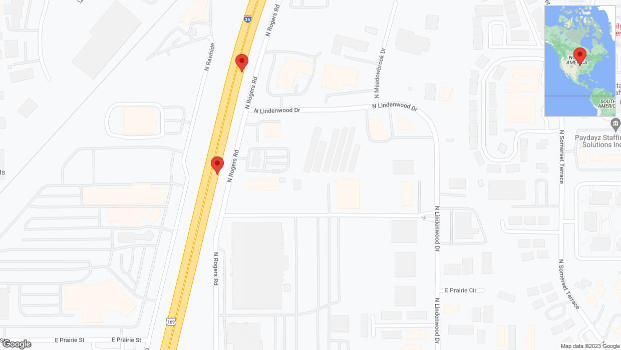 A detailed map that shows the affected road due to 'Broken down vehicle on eastbound I-35 in Olathe' on September 21st at 8:01 p.m.