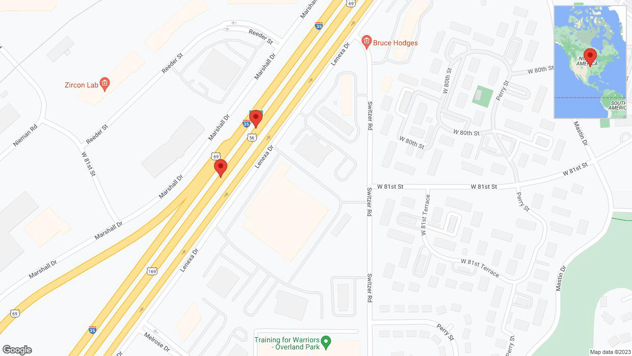A detailed map that shows the affected road due to 'Crash report: I-35' on September 25th at 4:43 p.m.