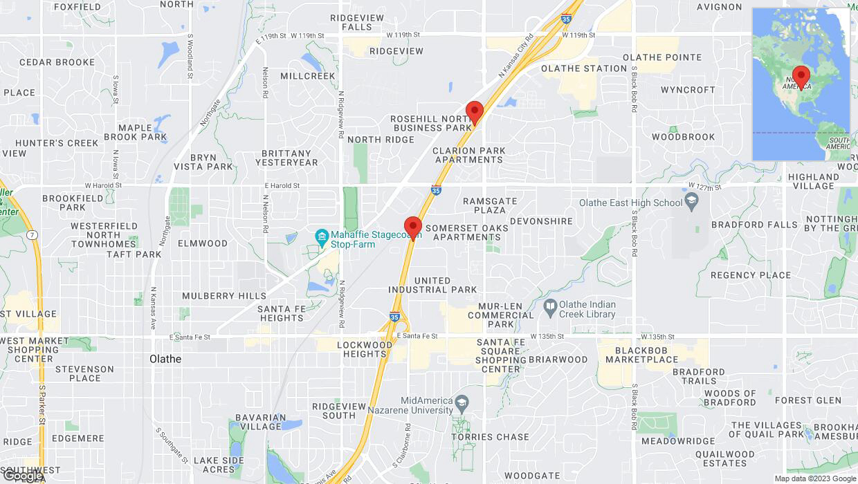 A detailed map that shows the affected road due to 'Crash report: I-35' on September 27th at 1:55 p.m.