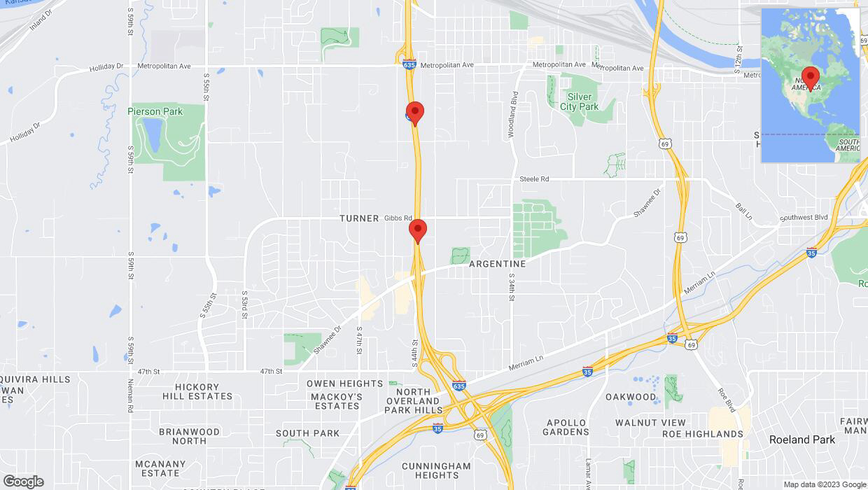 A detailed map that shows the affected road due to 'Reports of a crash on northbound I-635' on September 28th at 5:31 p.m.