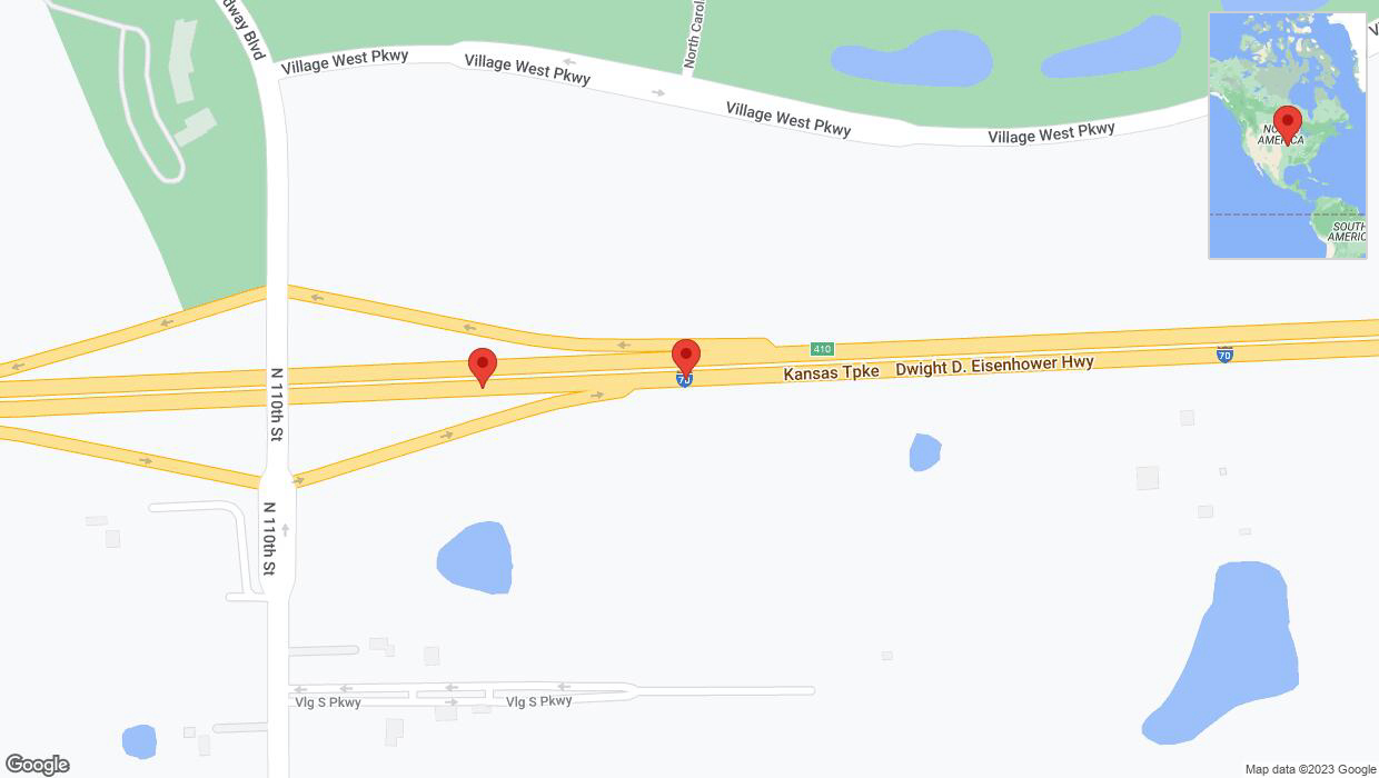 A detailed map that shows the affected road due to 'Broken down vehicle on eastbound I-70 in Edwardsville' on September 28th at 6:31 p.m.
