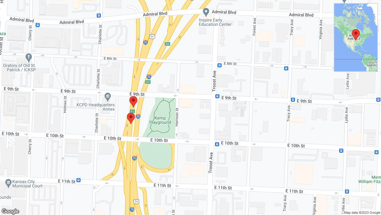 A detailed map that shows the affected road due to 'Crash report: I-70' on September 28th at 7:25 p.m.
