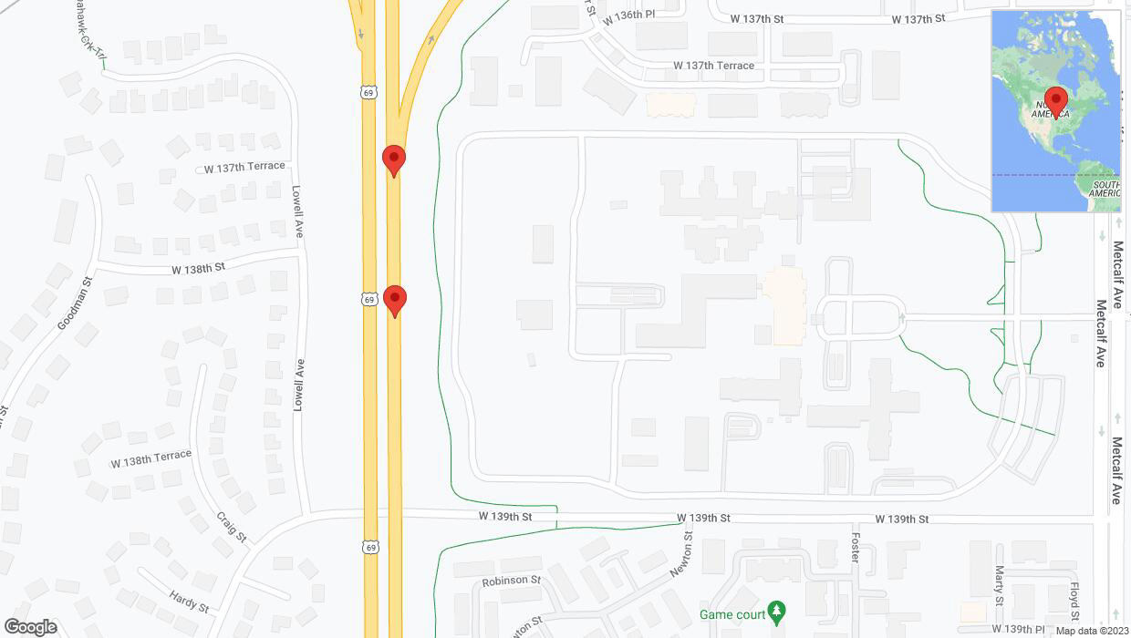 A detailed map that shows the affected road due to 'Crash update: US-69' on October 4th at 9:38 p.m.