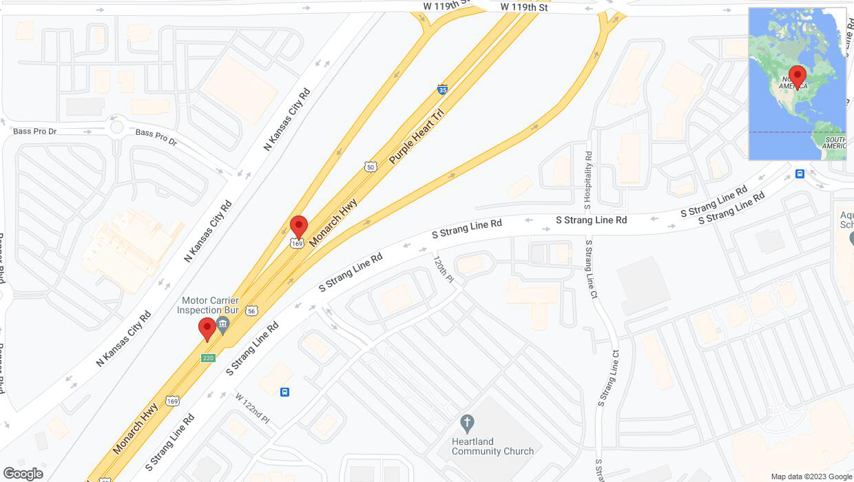 A detailed map that shows the affected road due to 'Crash update: I-35' on October 4th at 10:44 p.m.