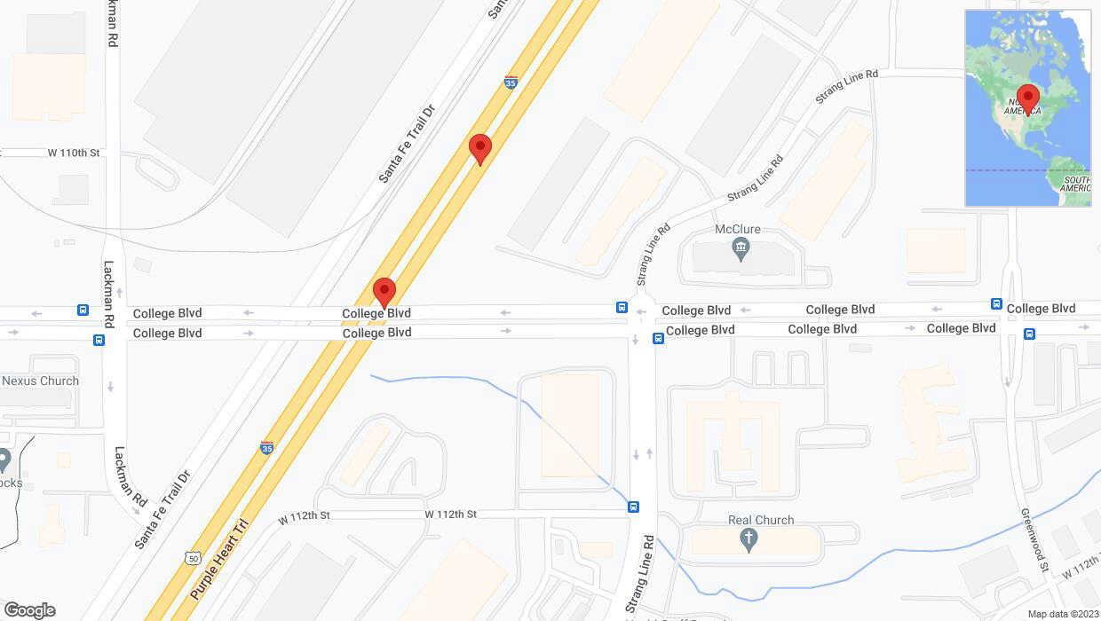 A detailed map that shows the affected road due to 'Reports of a crash on eastbound I-35' on October 6th at 2:59 p.m.