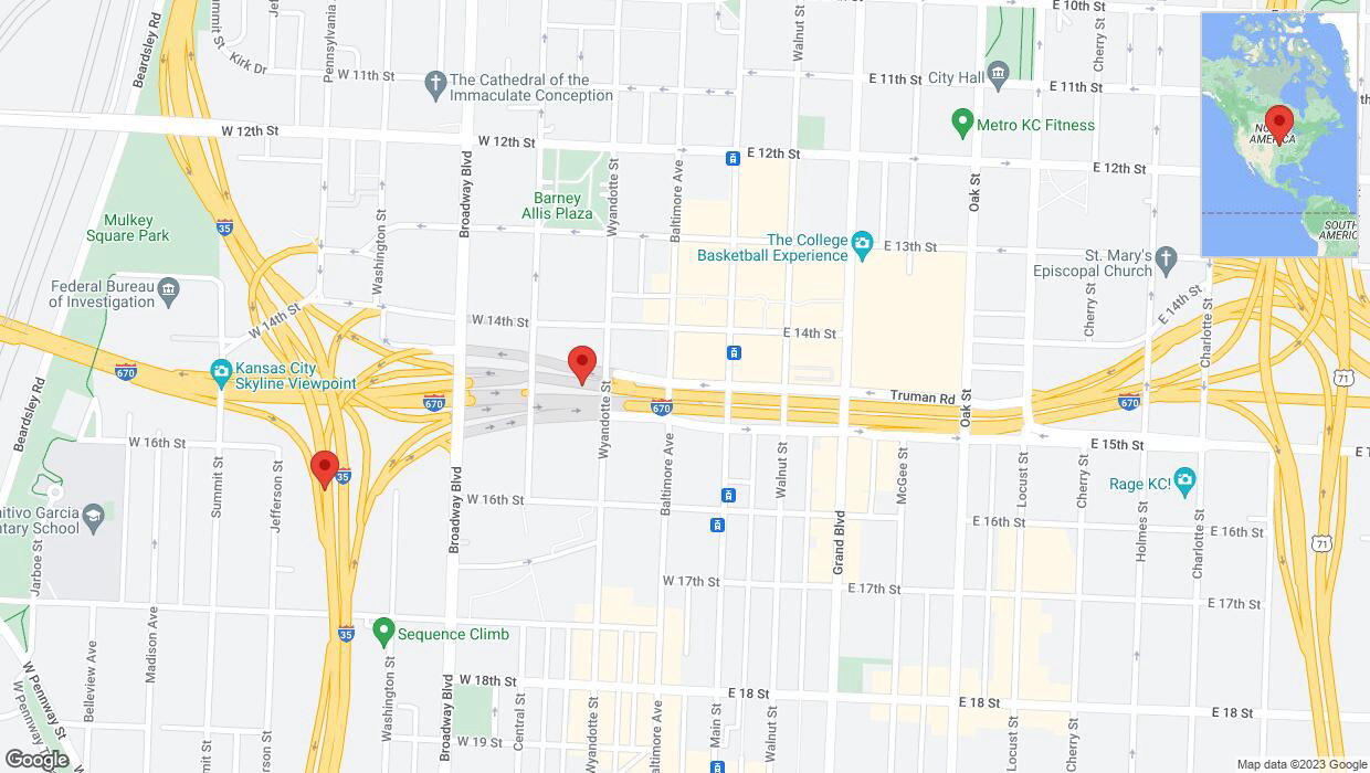 A detailed map that shows the affected road due to 'Crash update: Wyandotte Street' on October 6th at 6:05 p.m.