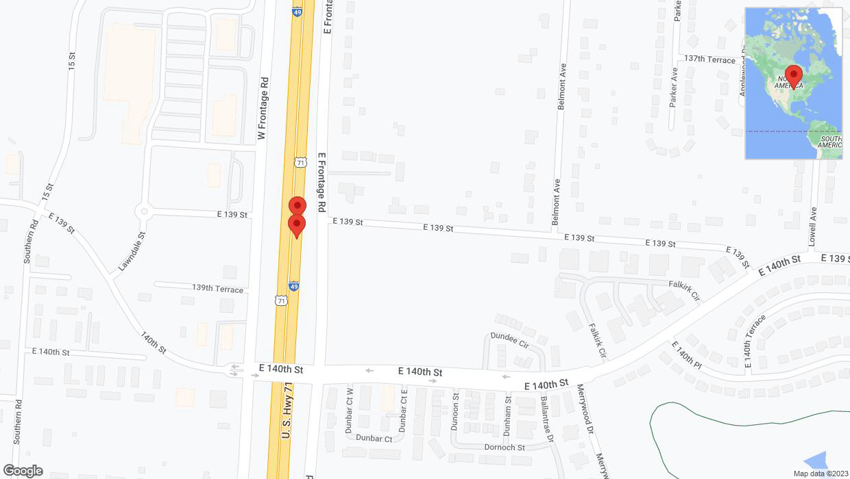 A detailed map that shows the affected road due to 'Crash update: I-40/US-71' on October 7th at 5:35 p.m.