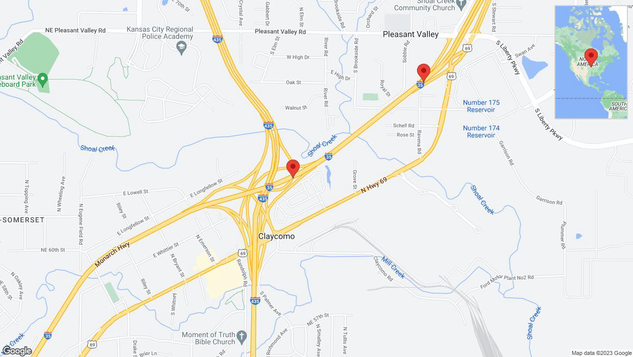 A detailed map that shows the affected road due to 'Crash update: I-35' on October 9th at 4:22 p.m.