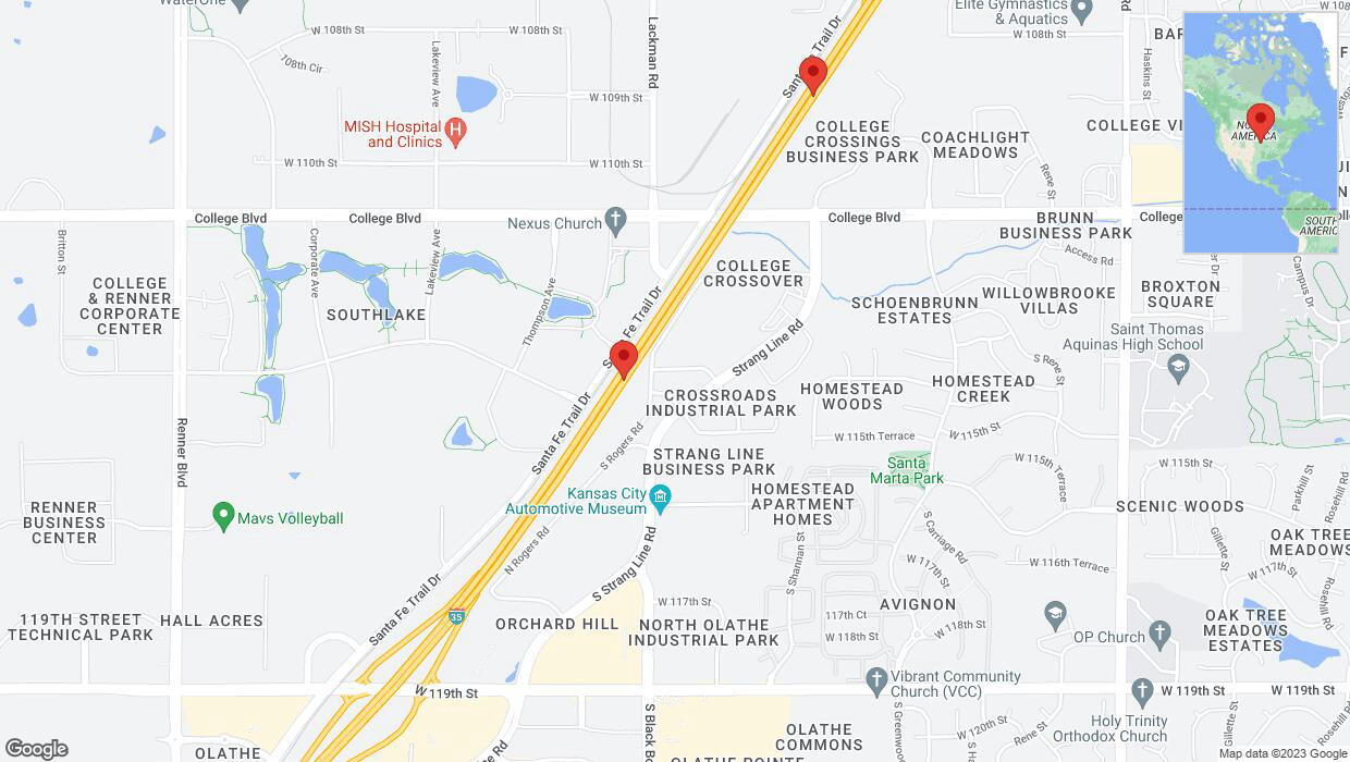 A detailed map that shows the affected road due to 'Crash report: I-35' on October 11th at 3:03 p.m.