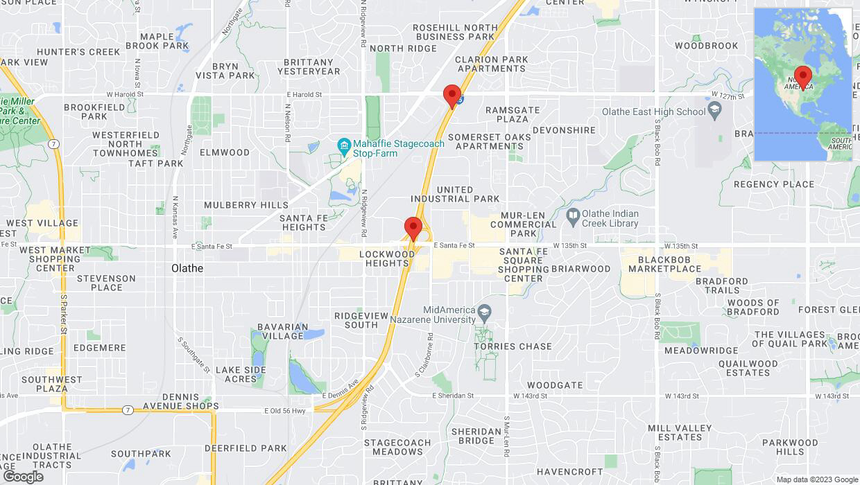 A detailed map that shows the affected road due to 'Reports of a crash on eastbound I-35' on October 13th at 5:33 p.m.