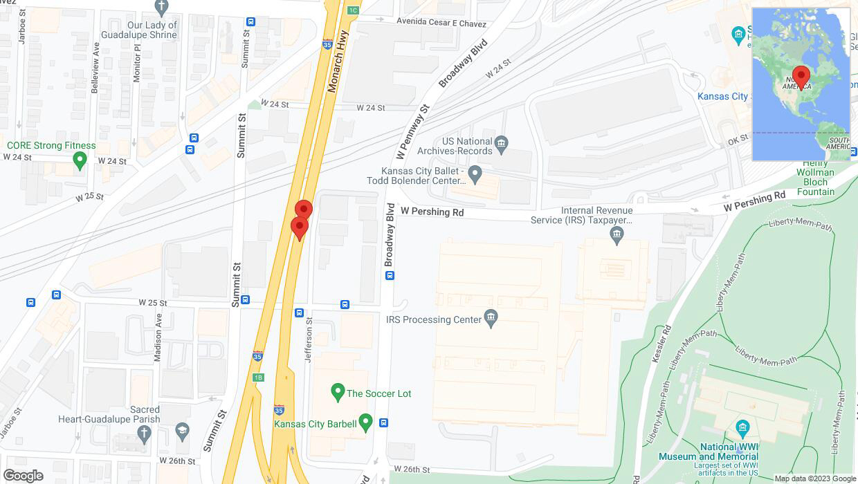A detailed map that shows the affected road due to 'Reports of a crash on northbound I-35' on October 15th at 9:40 p.m.