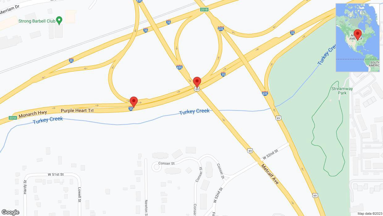 A detailed map that shows the affected road due to 'Reports of a crash on northbound I-35' on October 17th at 1:32 p.m.