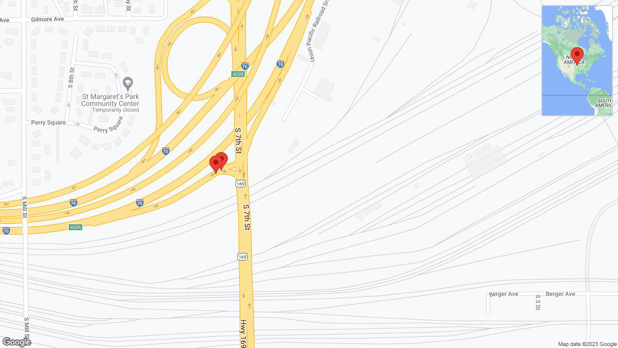 A detailed map that shows the affected road due to 'A crash has been reported on northbound US-69' on October 18th at 4:21 p.m.