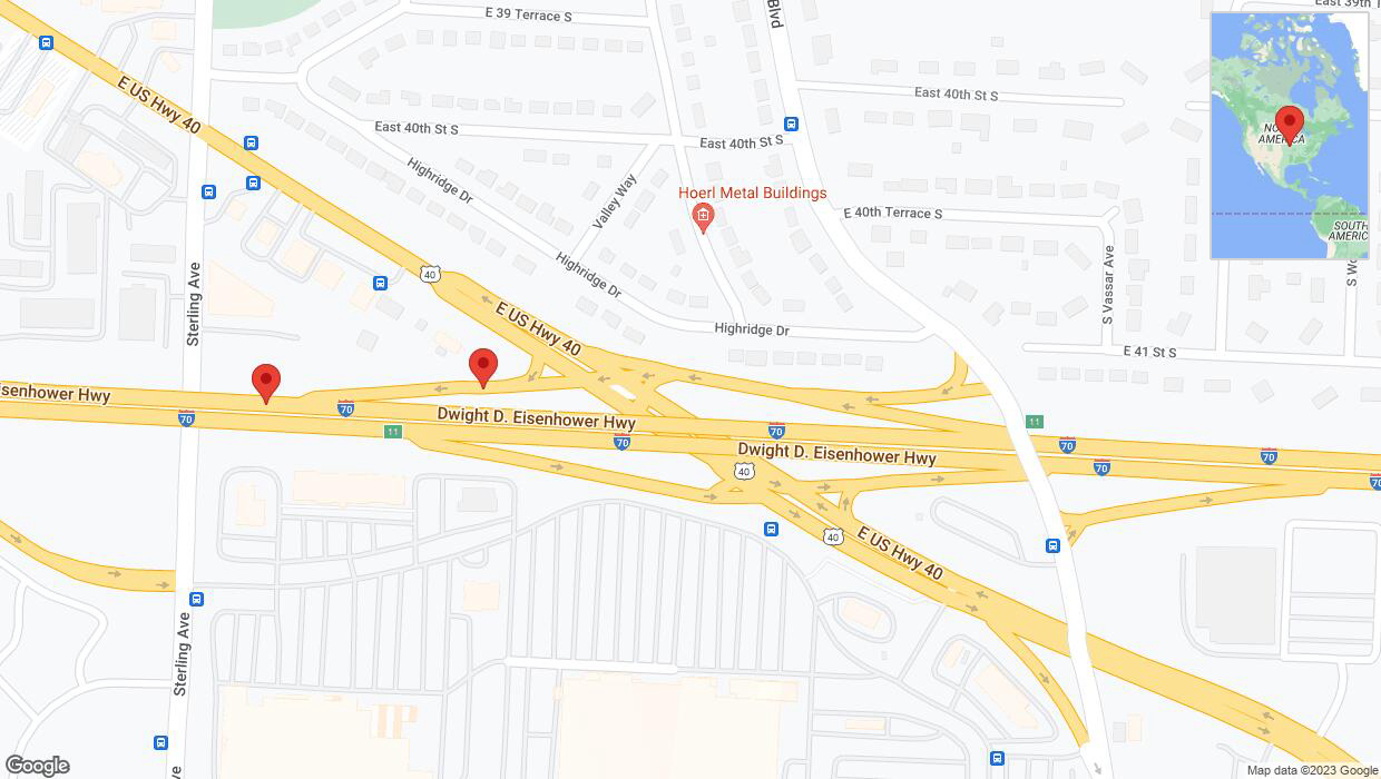 A detailed map that shows the affected road due to 'Broken down vehicle in Independence' on October 18th at 5:39 p.m.