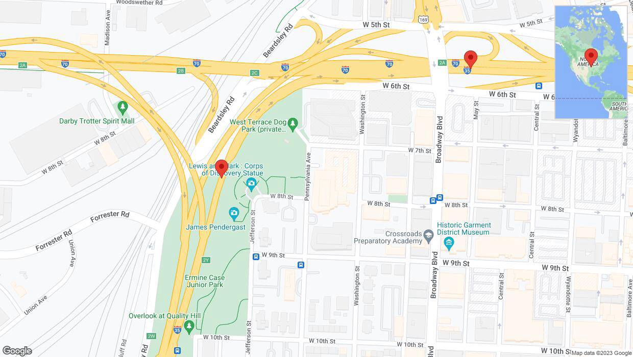 A detailed map that shows the affected road due to 'A crash has been reported on northbound I-35' on October 20th at 2:53 p.m.