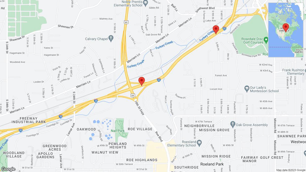 A detailed map that shows the affected road due to 'Crash report: I-35' on October 20th at 9:51 p.m.
