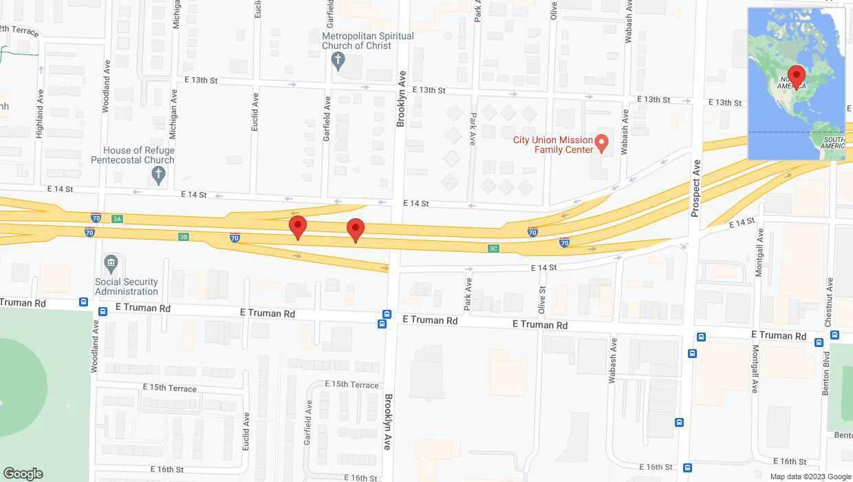 A detailed map that shows the affected road due to 'Crash update: I-70' on October 23rd at 8 p.m.