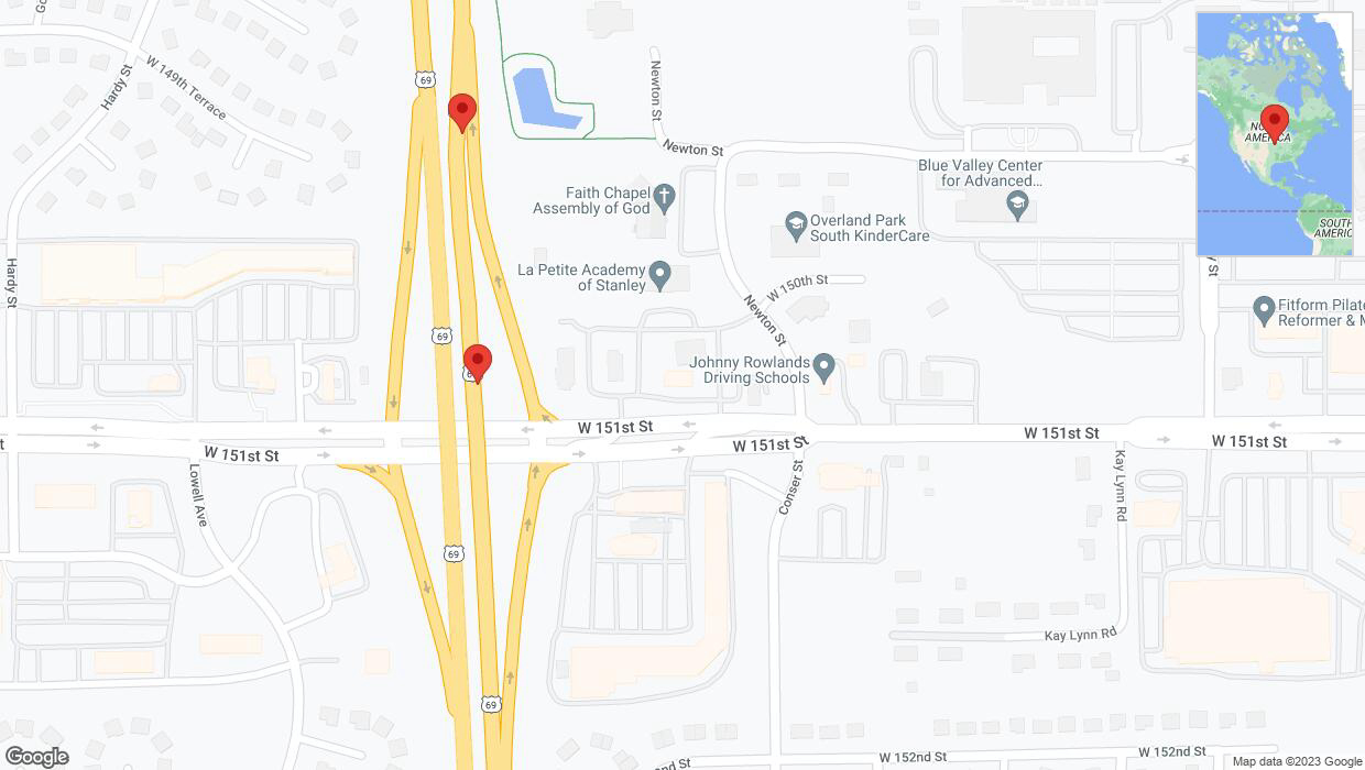 A detailed map that shows the affected road due to 'Reports of a crash on northbound US-69' on October 24th at 4:54 p.m.