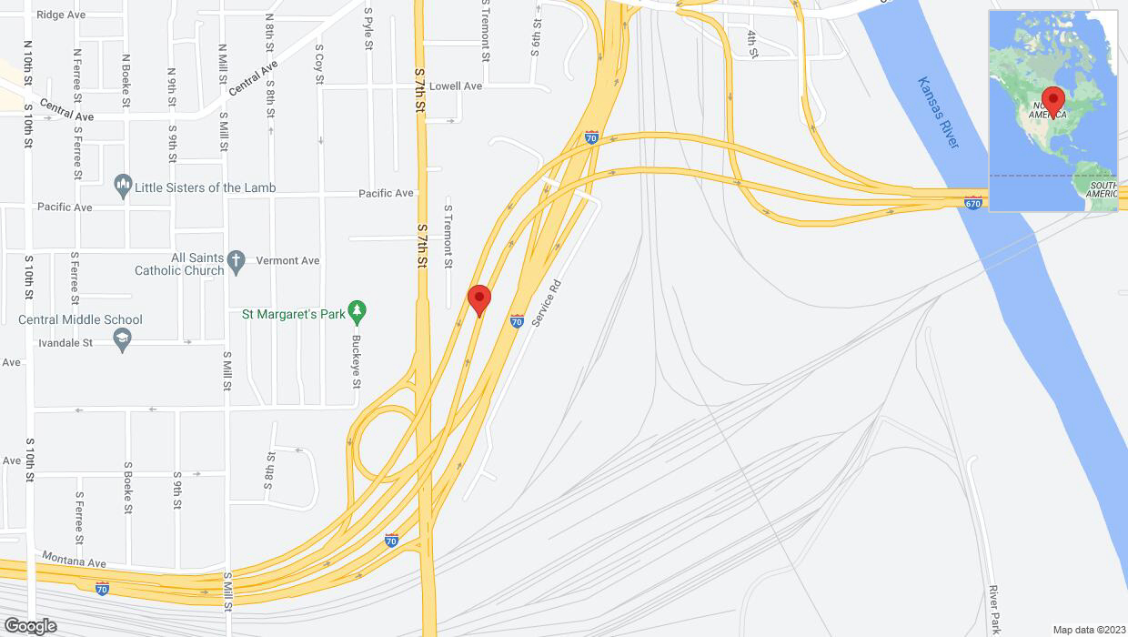 A detailed map that shows the affected road due to 'A crash has been reported on eastbound I-670' on October 24th at 5:54 p.m.