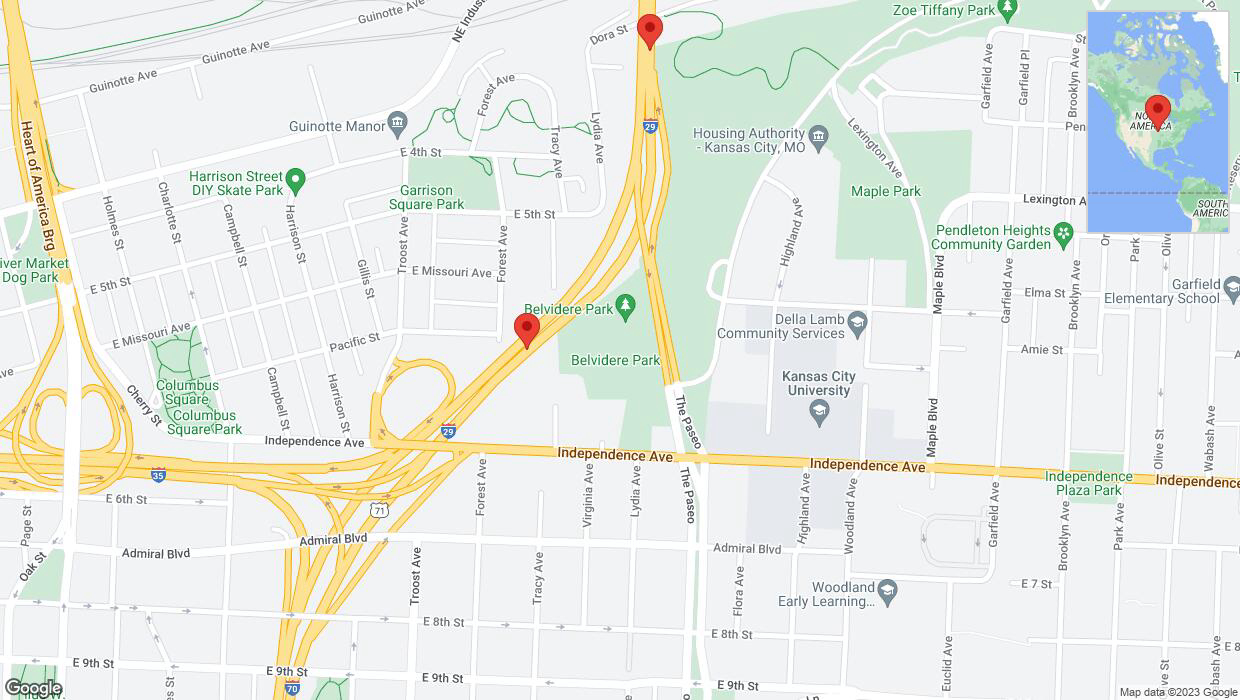 A detailed map that shows the affected road due to 'Crash update: I-35' on October 25th at 7 p.m.