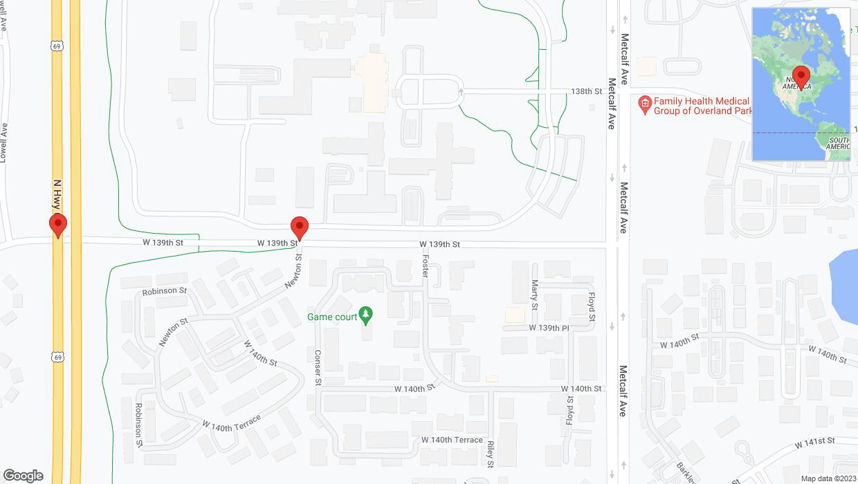 A detailed map that shows the affected road due to 'Conser Street closed in Overland Park' on October 25th at 2:06 p.m.