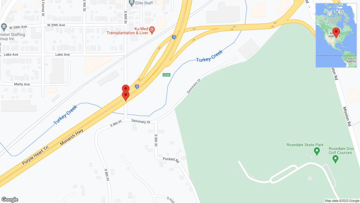 A detailed map that shows the affected road due to 'A crash has been reported on Seminary Street' on October 25th at 5 p.m.