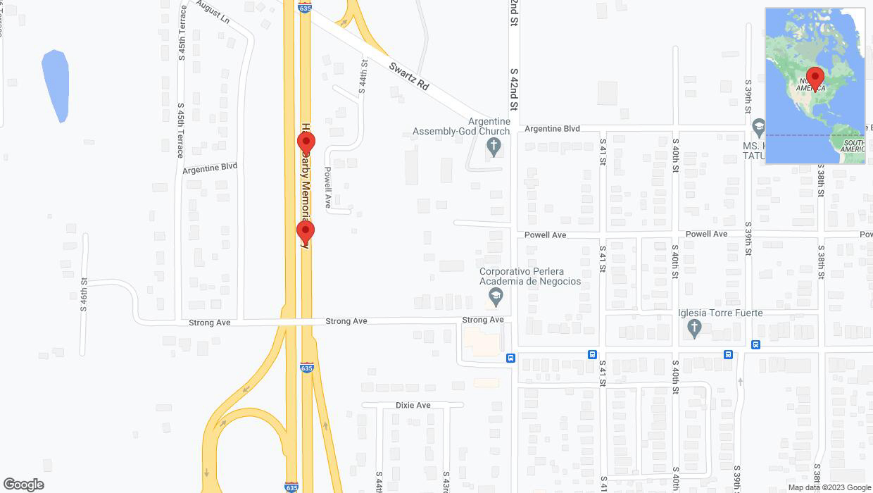 A detailed map that shows the affected road due to 'Reports of a crash on northbound I-635' on October 28th at 8:48 p.m.