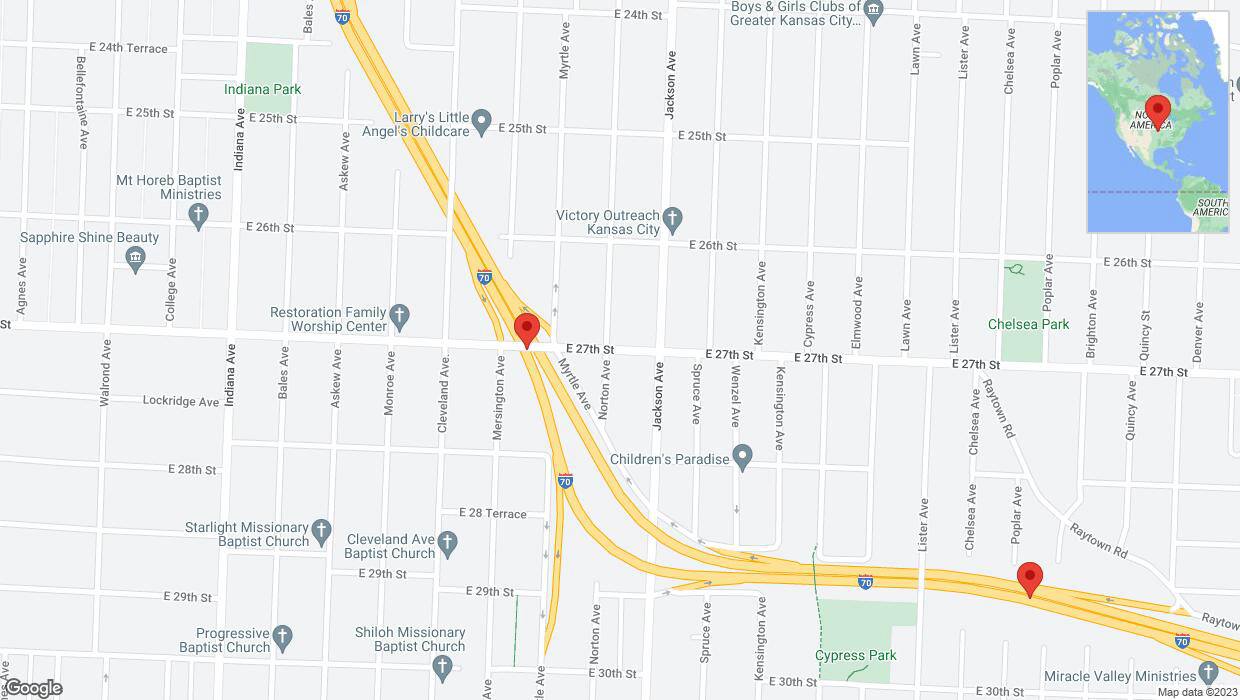 A detailed map that shows the affected road due to 'Reports of a crash on eastbound I-70' on October 26th at 12 p.m.