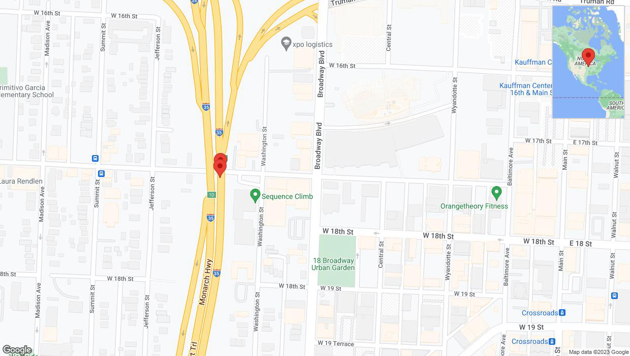 A detailed map that shows the affected road due to 'Reports of a crash on northbound I-35' on October 28th at 1:06 p.m.