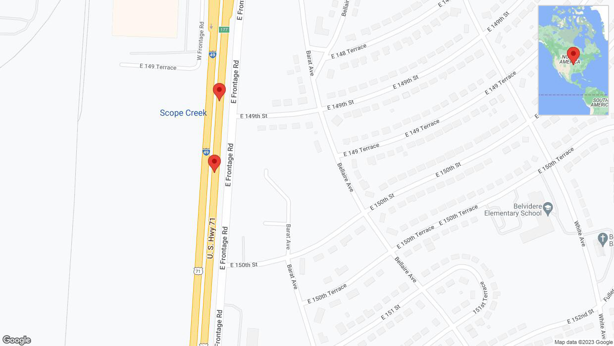 A detailed map that shows the affected road due to 'A crash has been reported on northbound I-40/US-71' on October 28th at 6 p.m.