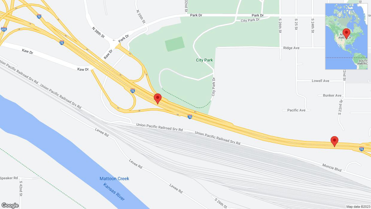 A detailed map that shows the affected road due to 'Crash report: I-70' on October 28th at 7:36 p.m.