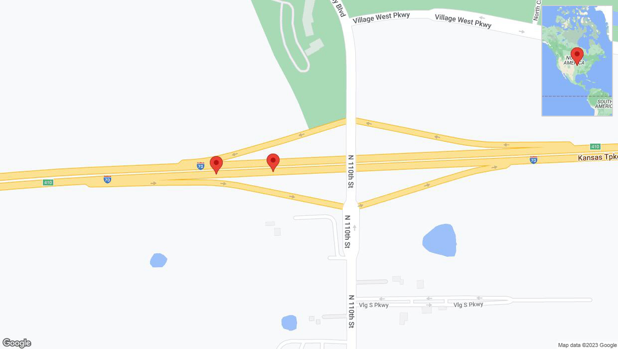 A detailed map that shows the affected road due to 'Broken down vehicle on eastbound I-70 in Edwardsville' on October 30th at 1 p.m.