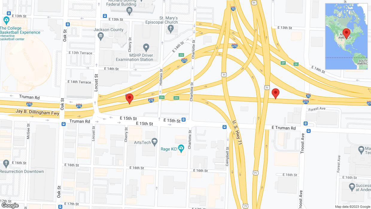 A detailed map that shows the affected road due to 'Crash update: I-670' on October 30th at 2:42 p.m.