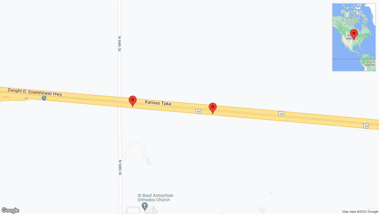 A detailed map that shows the affected road due to 'Crash report: I-70' on October 31st at 5:36 p.m.