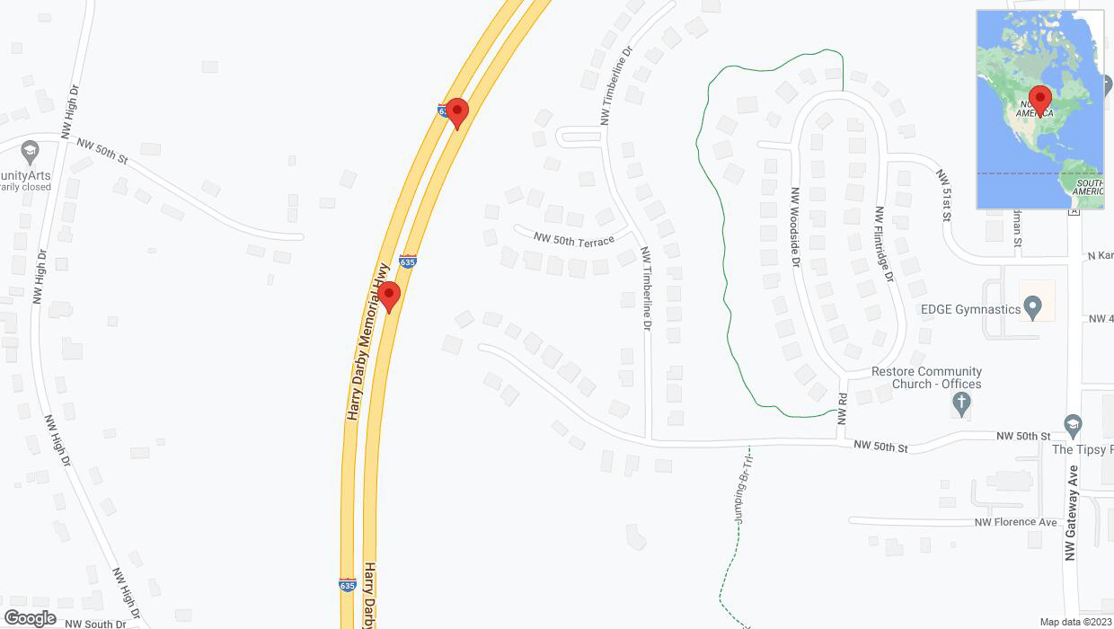 A detailed map that shows the affected road due to 'Reports of a crash on northbound I-635' on November 1st at 9 p.m.