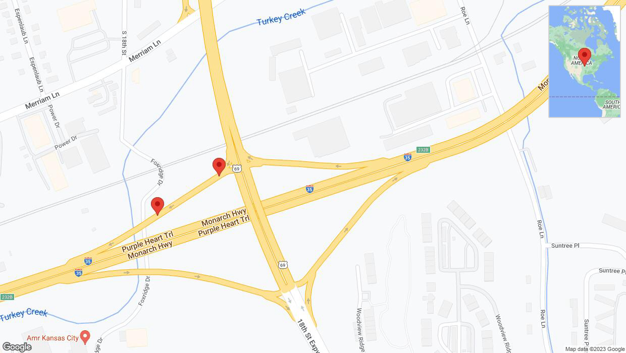A detailed map that shows the affected road due to 'A crash has been reported on southbound US-69 South' on November 6th at 5:25 p.m.