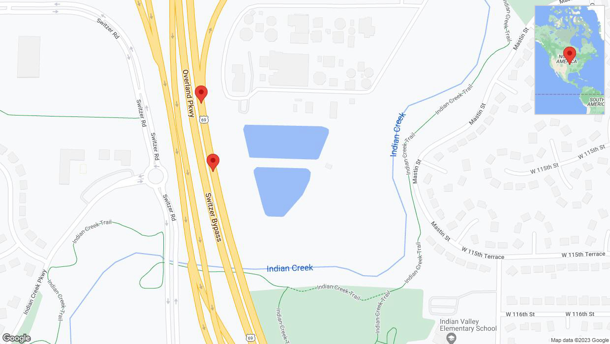 A detailed map that shows the affected road due to 'A crash has been reported on northbound US-69' on November 6th at 6:31 p.m.