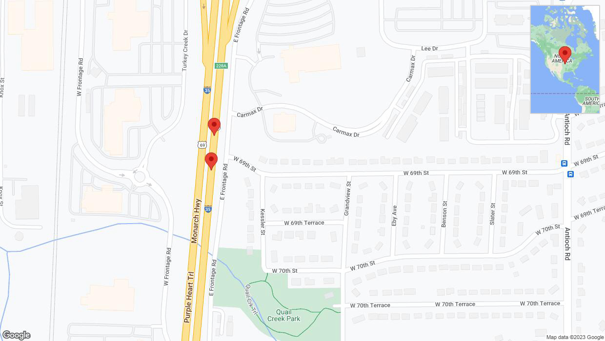 A detailed map that shows the affected road due to 'Crash report: I-35' on November 8th at 5:11 p.m.