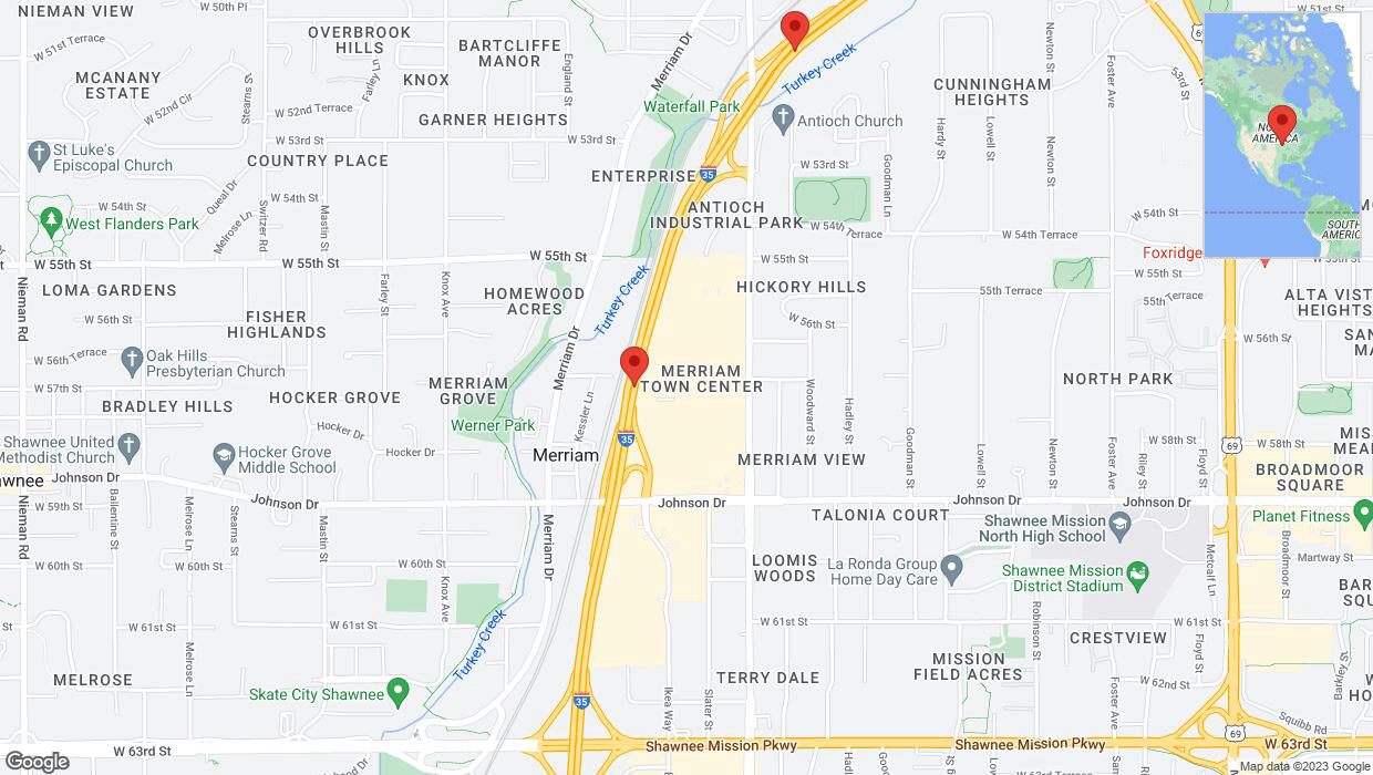 A detailed map that shows the affected road due to 'A crash has been reported on northbound I-35' on November 9th at 3:15 p.m.