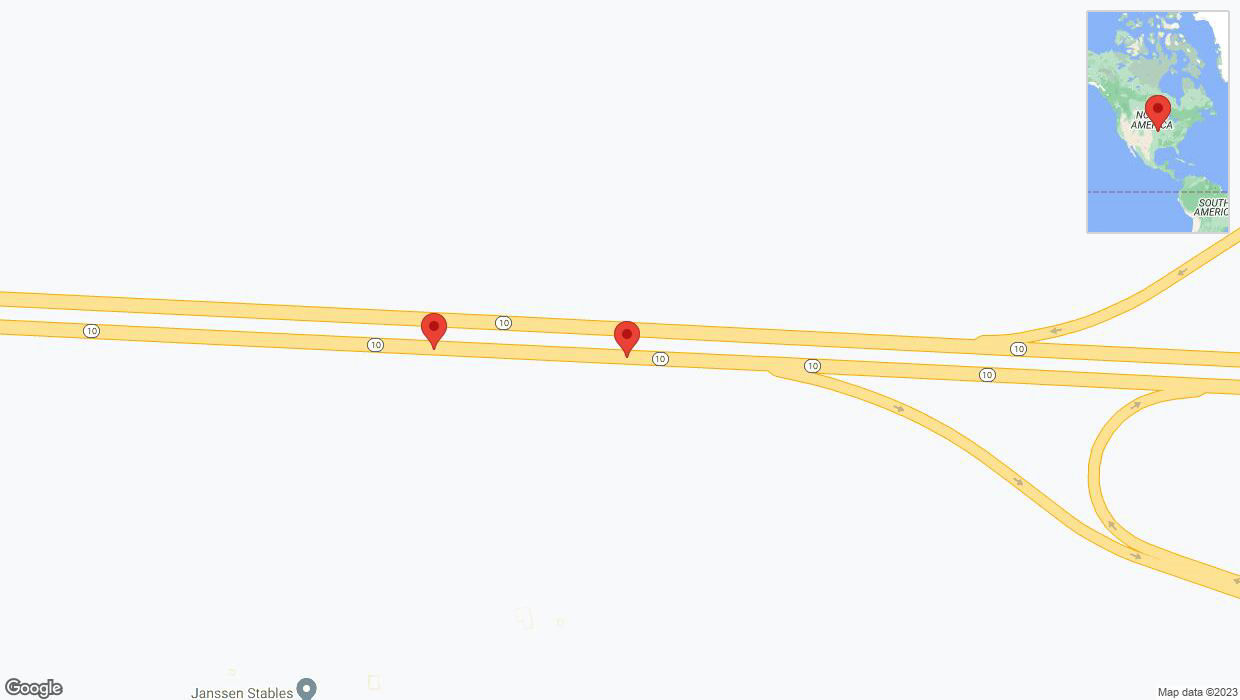 A detailed map that shows the affected road due to 'Reports of a crash on eastbound K-10' on November 10th at 8:44 p.m.