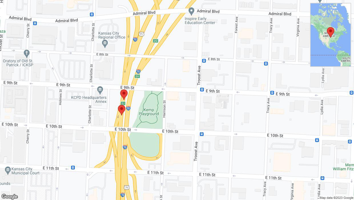 A detailed map that shows the affected road due to 'Crash report: I-70' on November 12th at 1:39 p.m.