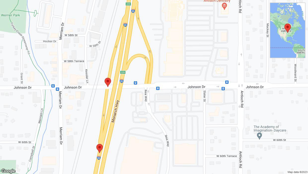 A detailed map that shows the affected road due to 'A crash has been reported on Interstate 35' on November 14th at 4:04 p.m.