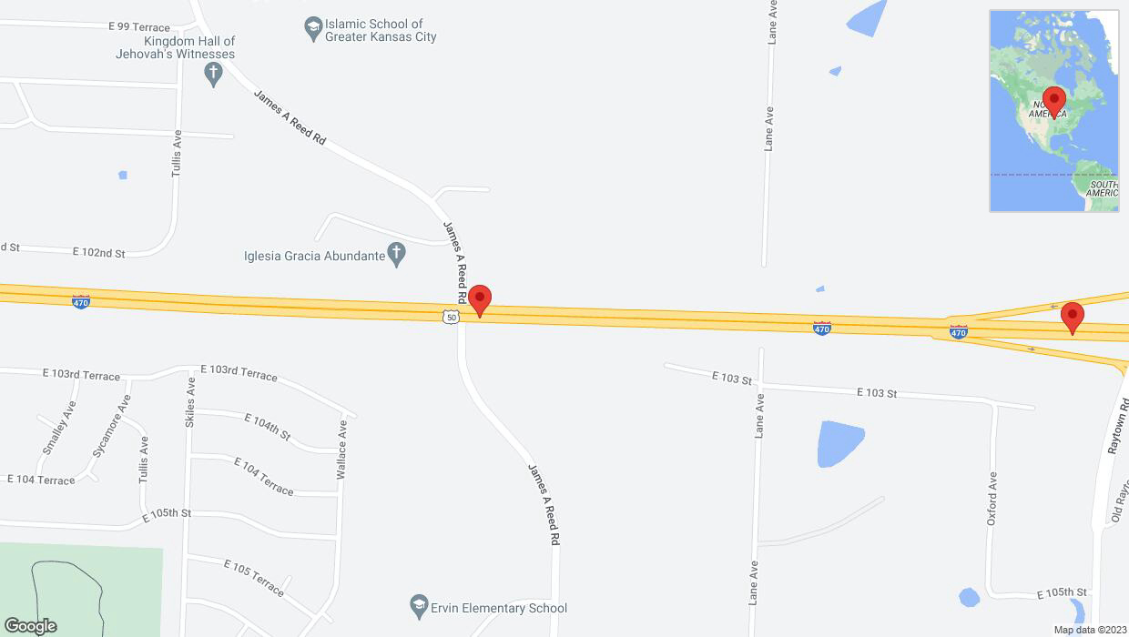 A detailed map that shows the affected road due to 'Crash update: I-470' on November 14th at 6:04 p.m.