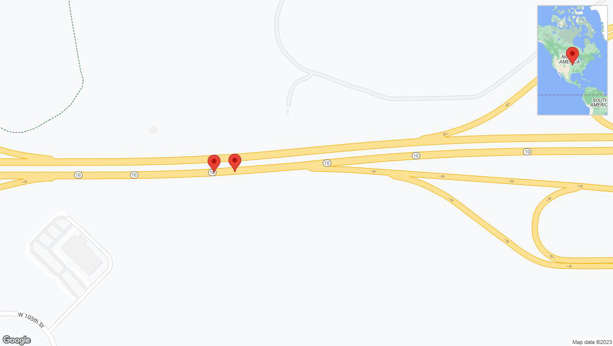 A detailed map that shows the affected road due to 'Crash update: K-10' on November 16th at 5:41 p.m.