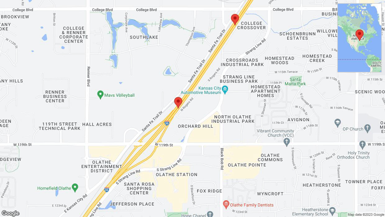 A detailed map that shows the affected road due to 'Reports of a crash on eastbound I-35' on November 16th at 6 p.m.