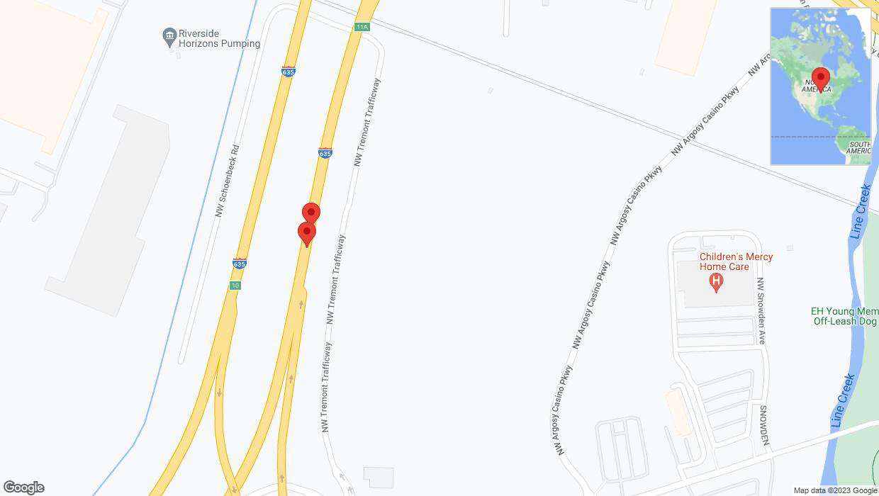 A detailed map that shows the affected road due to 'Reports of a crash on northbound I-635' on November 17th at 4:55 p.m.