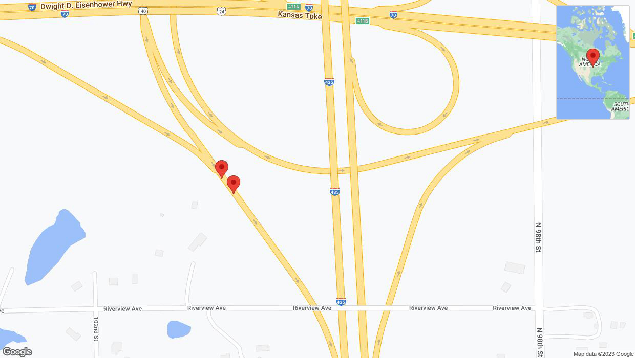 A detailed map that shows the affected road due to 'Crash report: Riverview Avenue' on November 19th at 8:35 p.m.