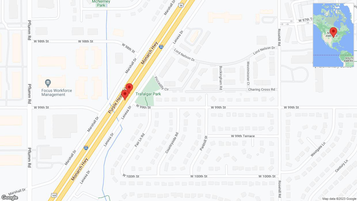 A detailed map that shows the affected road due to 'Reports of a crash on eastbound I-35' on November 22nd at 12:50 p.m.