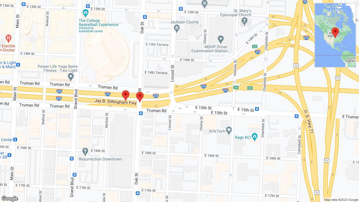 A detailed map that shows the affected road due to 'Crash update: I-670' on November 22nd at 6:23 p.m.
