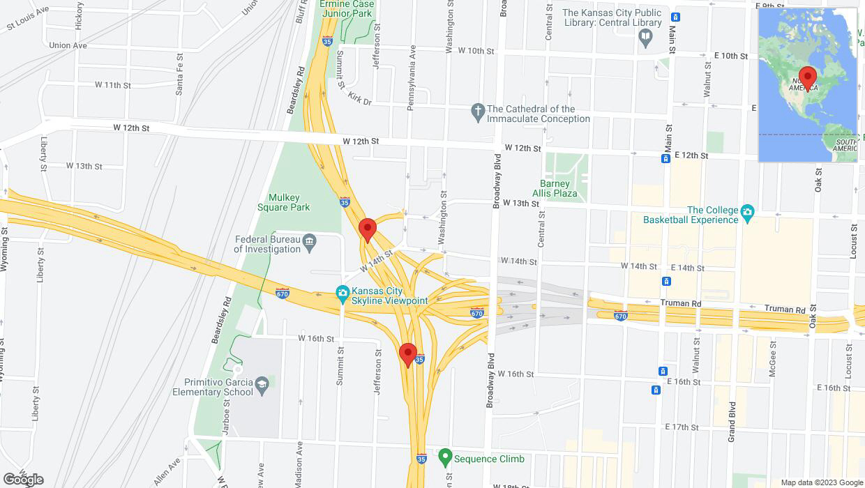 A detailed map that shows the affected road due to 'Lancaster: I-35 closed' on November 28th at 11:54 p.m.